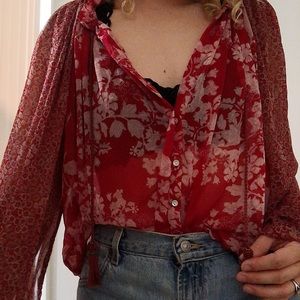 Free people sheer top